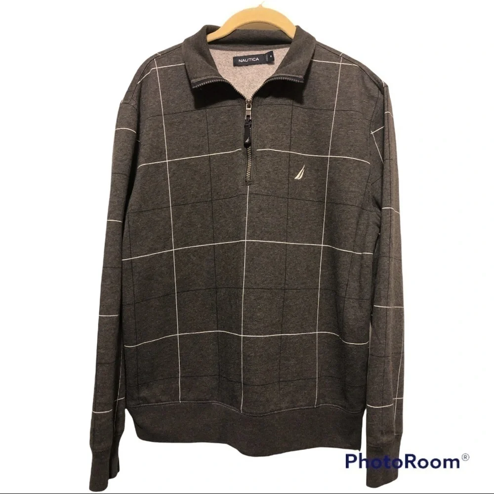 Mens Nautical pullover sweatshirt size M
